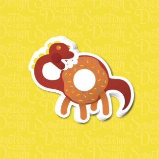 Inktober Donutsaur Sticker